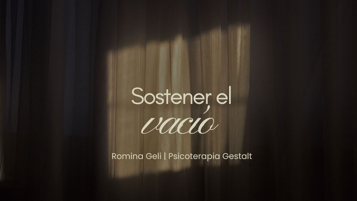 Sostener el vacío